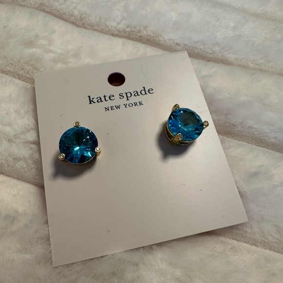 Kate Spade Rise and Shine Blue Stud Earrings - Picture 2 of 5